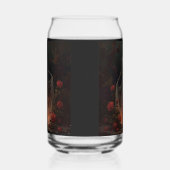 Knochenmädchen, das ein Hochzeitskleid in einem Wa Dosenglas (Links)