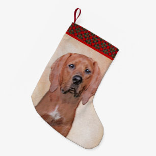 Knochenmalerei - Niedliche Original Hundekunst Kleiner Weihnachtsstrumpf