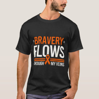 Knochenmark orange Schleife akute myeloische Leukä T-Shirt