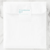 Knochenmark  quadratischer aufkleber (Tasche)