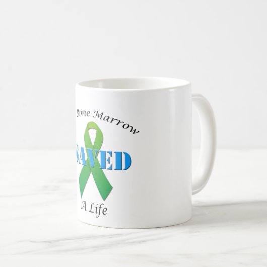 Knochenmark-Spender-Geschenke Kaffeetasse (VorderseiteRechts)