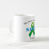 Knochenmark-Spender-Geschenke Kaffeetasse (Vorderseite Links)
