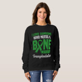 Knochenmark Spender Transplantation Knochenstück M Sweatshirt (Vorne ganz)