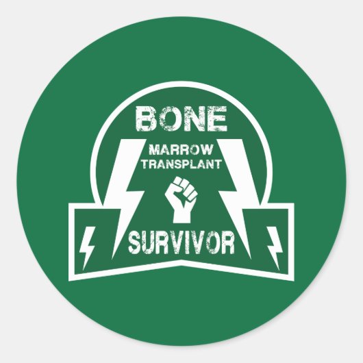Knochenmark-Transplantatzelle Runder Aufkleber (Vorderseite)