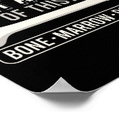 Knochenmarkspende Krebskämpfer Leukämie bewusst Poster (Ecke)