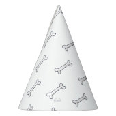 Knochenmuster-Party oder Halloween-Hut Partyhütchen (Links)