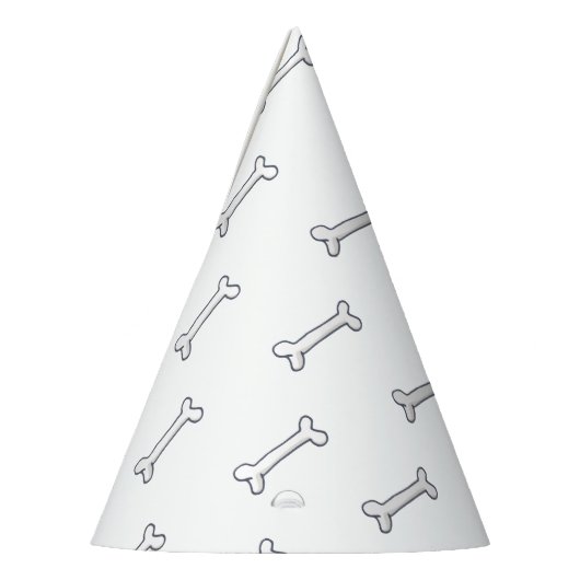 Knochenmuster-Party oder Halloween-Hut Partyhütchen (Links)