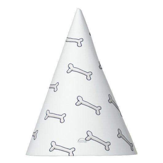 Knochenmuster-Party oder Halloween-Hut Partyhütchen (Rechts)