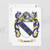 Knochenmütze von Waffen (Familienwappen) Postkarte (Vorne/Hinten)