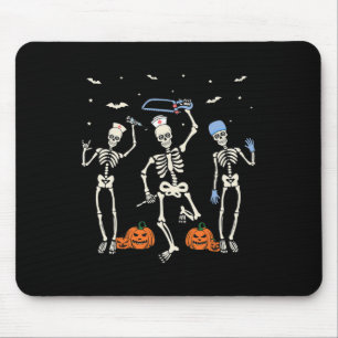 Knochenpfleger Halloween Gesundheitswesen Mousepad