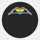 Knochenschmerzen Aktive Herzfunktion Runder Aufkleber (Vorderseite)