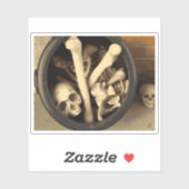 Knochenstall. Aufkleber (Blatt)