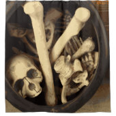 Knochenstall. Duschvorhang (Vorderseite)