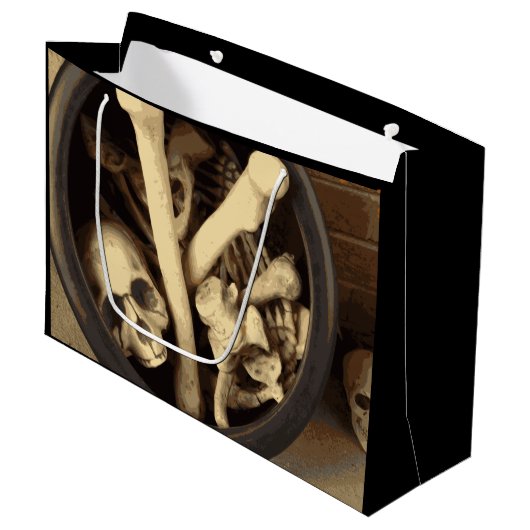 Knochenstall. Große Geschenktüte (Vorderseite Schrägansicht)