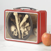 Knochenstall. Metall Brotdose (Beispiel)