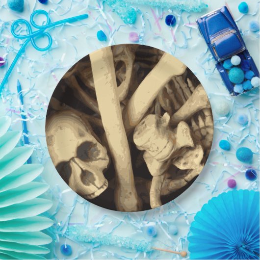 Knochenstall. Pappteller (Party)