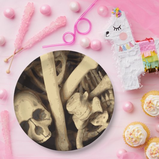 Knochenstall. Pappteller (Party)