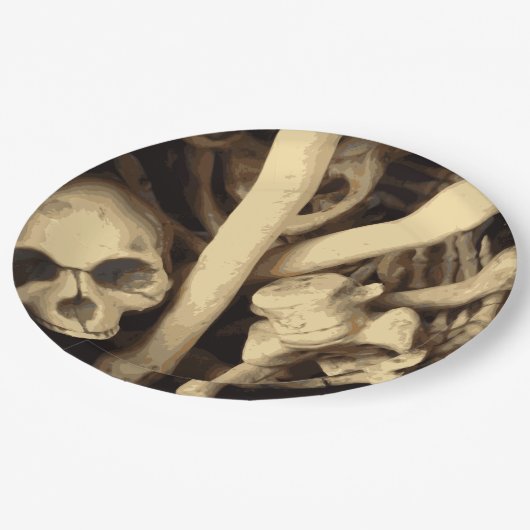 Knochenstall. Pappteller (Schrägansicht)