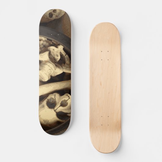 Knochenstall. Skateboard (Vorderseite)