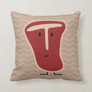 Knochensteak-Fleischprotein grillte Kissen