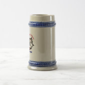 Knochenstein-rechte Hand des Hundn Bierglas (Mittel)