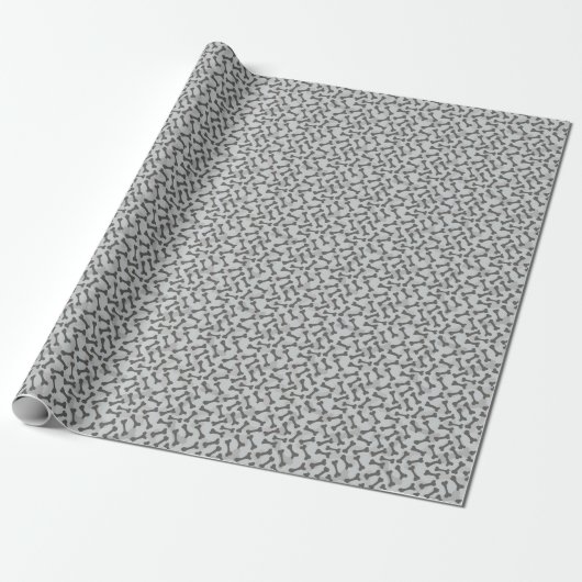 Knochenstruktur Muster Graustufen Geschenkpapier (Ungerollt)