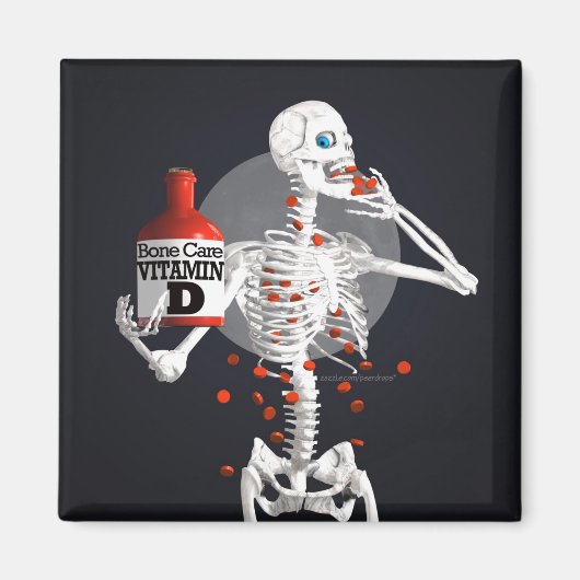 Knochentabletten Magnet (Vorne)