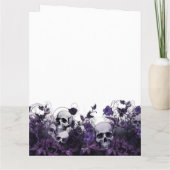 Knochentiefe Aufwertung Halloween Dankeskarte (Rückseite)