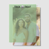 Knochentrick oder grüne Pergamentpapiere behandeln Pergament Einladungen (Versatz (Ehepaar))