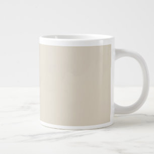 Knochenweißer RIESEN-Kaffeebecher Jumbo-Tasse