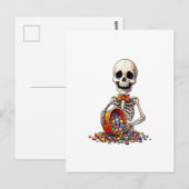 Knochenzuckerschale Halloween Postkarte (Vorne/Hinten)