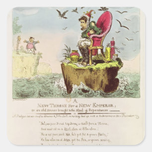 Knöcherner Elba-Stuhl, veröffentlicht von S. Quadratischer Aufkleber