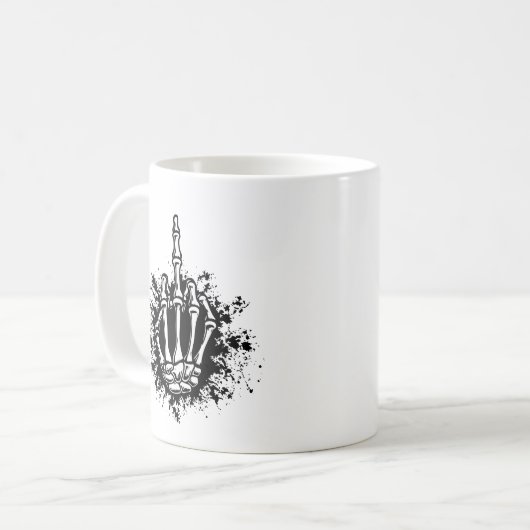 Knöcherner Vogel Kaffeetasse (Vorderseite Links)