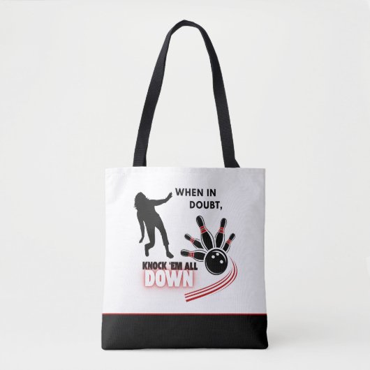 Knock 'em All Down Bowling Tasche (Vorderseite)