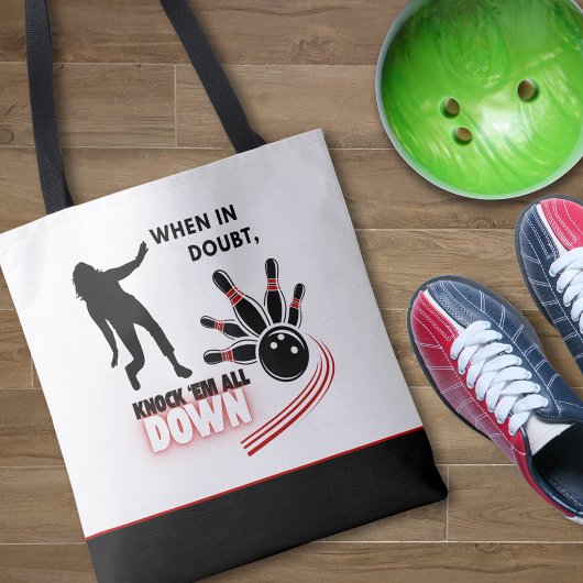 Knock 'em All Down Bowling Tasche