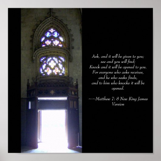 Knock & it wird Ihnen geöffnet Poster (Vorne)