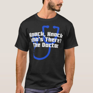 Knock, klopfen, was dort ist Der Doktor cooler Ele T-Shirt