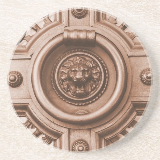 Knock Knock - Barcelona Old Quarter Door Knocker Getränkeuntersetzer (Vorne)