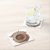 Knock Knock - Barcelona Old Quarter Door Knocker Rechteckiger Pappuntersetzer (Vor Ort)