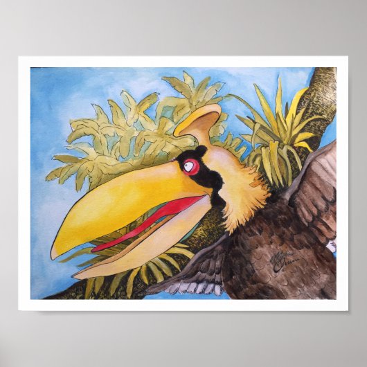 "Knock Knock Bird" Kunst, Mike Quinn Poster (Vorne)