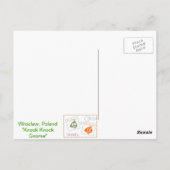 "Knock Knock Gnome" - Wroclaw, Polen Postcard Postkarte (Rückseite)