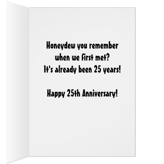 Knock Knock Honeydew Niedlich 25 Jahre (Innen (Rechts))