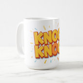 Knock knock  kaffeetasse (Vorderseite Links)