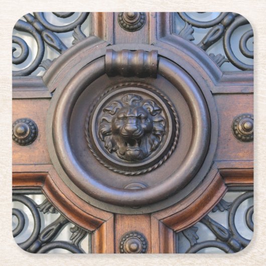 Knock Knock Lion Head Untersetzer (Vorderseite)