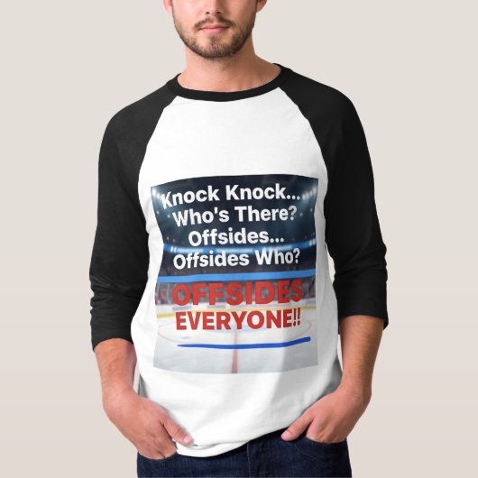 Knock Knock Offside Hockey T-Shirt (Vorderseite)
