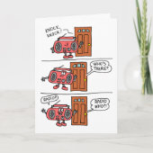 Knock-Knock-Radio nicht zurück zur Schule Karte (Vorderseite)