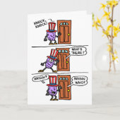 Knock Knock Raisin Independence Day July 4th Karte (Gelbe Blume)