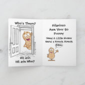 Knock Knock Wer ist da? Grußkarte Karte (Innenseite)