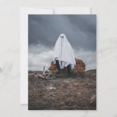 Knock Knock Who's Foto Halloween Einladung (Rückseite)