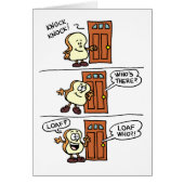 Knock Loaf Sie Brot Jubiläumsgrüße (Vorne)